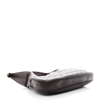 Gucci Guccissima Small Jackie O Hobo Chocolate 4 of 12