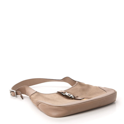 Gucci Suede Small Jackie O Hobo Tan 4 of 13