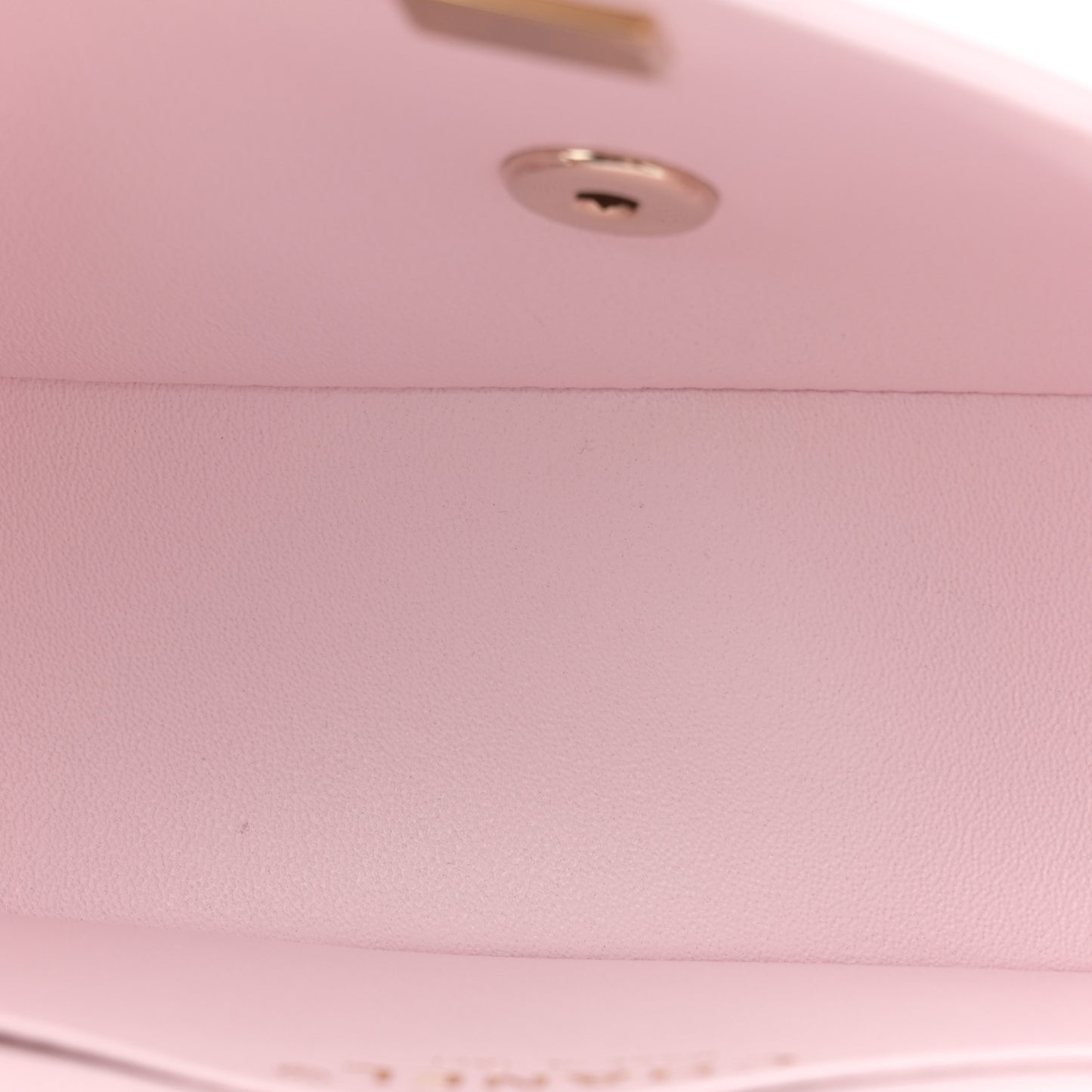 Lambskin Quilted Mini Top Handle Rectangular Flap Light Pink
