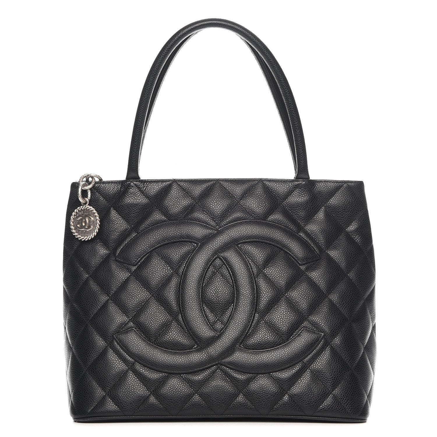 Chanel Caviar Medallion Tote Black 1 of 10