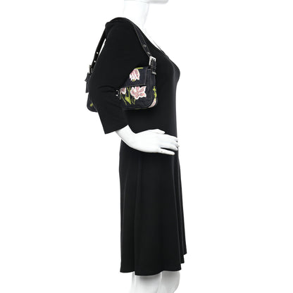 Fendi Denim Embroidered Baguette Blue Multicolor 2 of 10