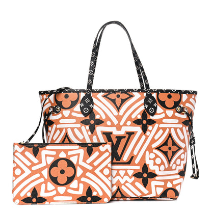 Louis Vuitton Monogram Giant Crafty Neverfull MM Creme Caramel 1 of 8