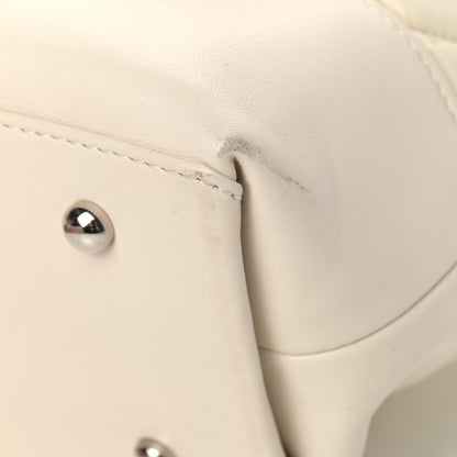 Chanel Aged Calfskin Quilted Be CC Tote Dark White 9 of 15