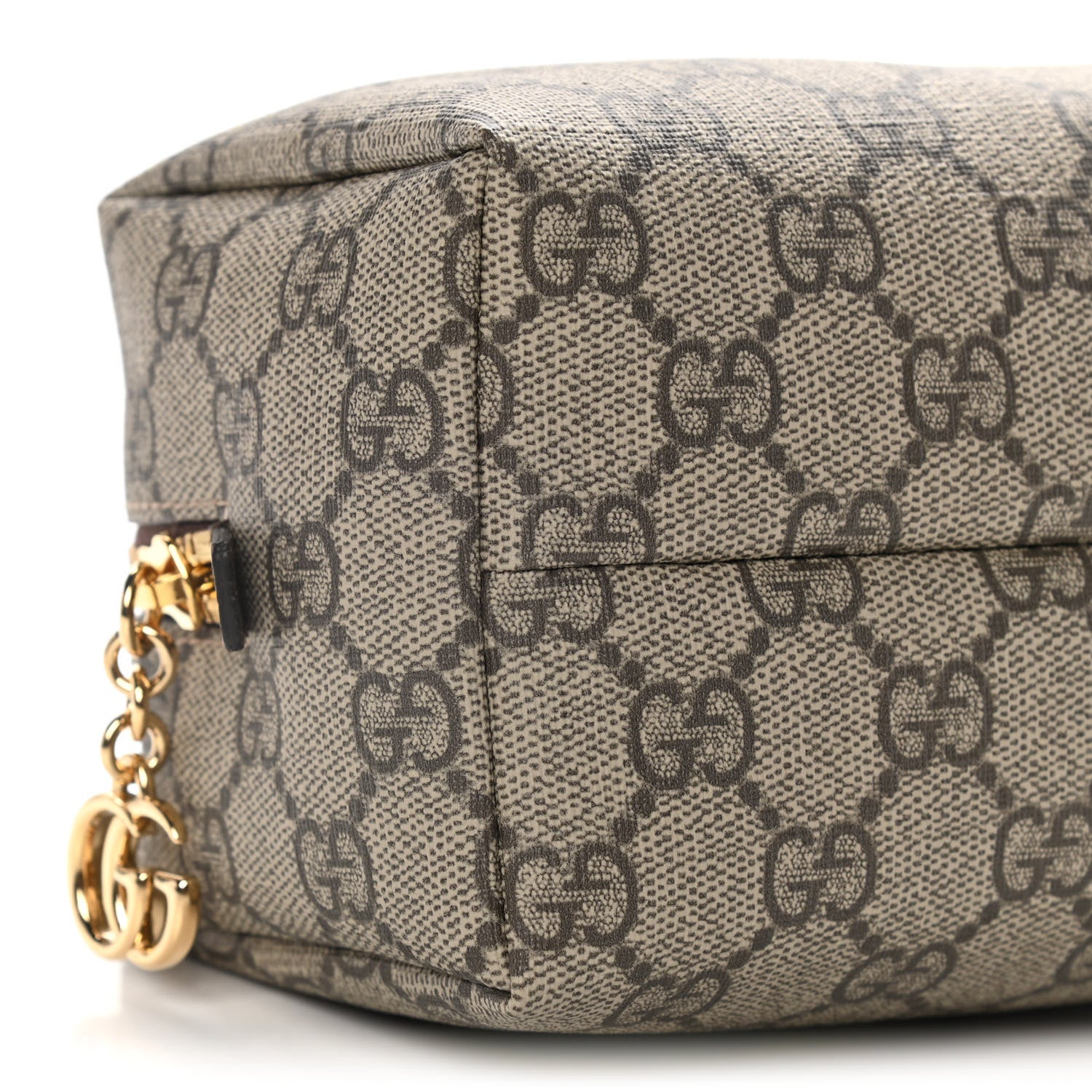 Gucci Soft GG Supreme Monogram Calfskin Medium Ophidia Cosmetic Case Beige Ebony New Acero 9 of 11