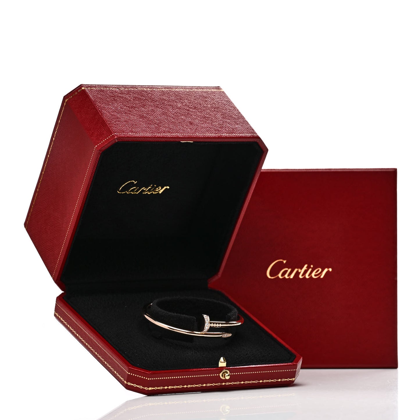 18K Pink Gold Diamond Juste Un Clou Bracelet 17