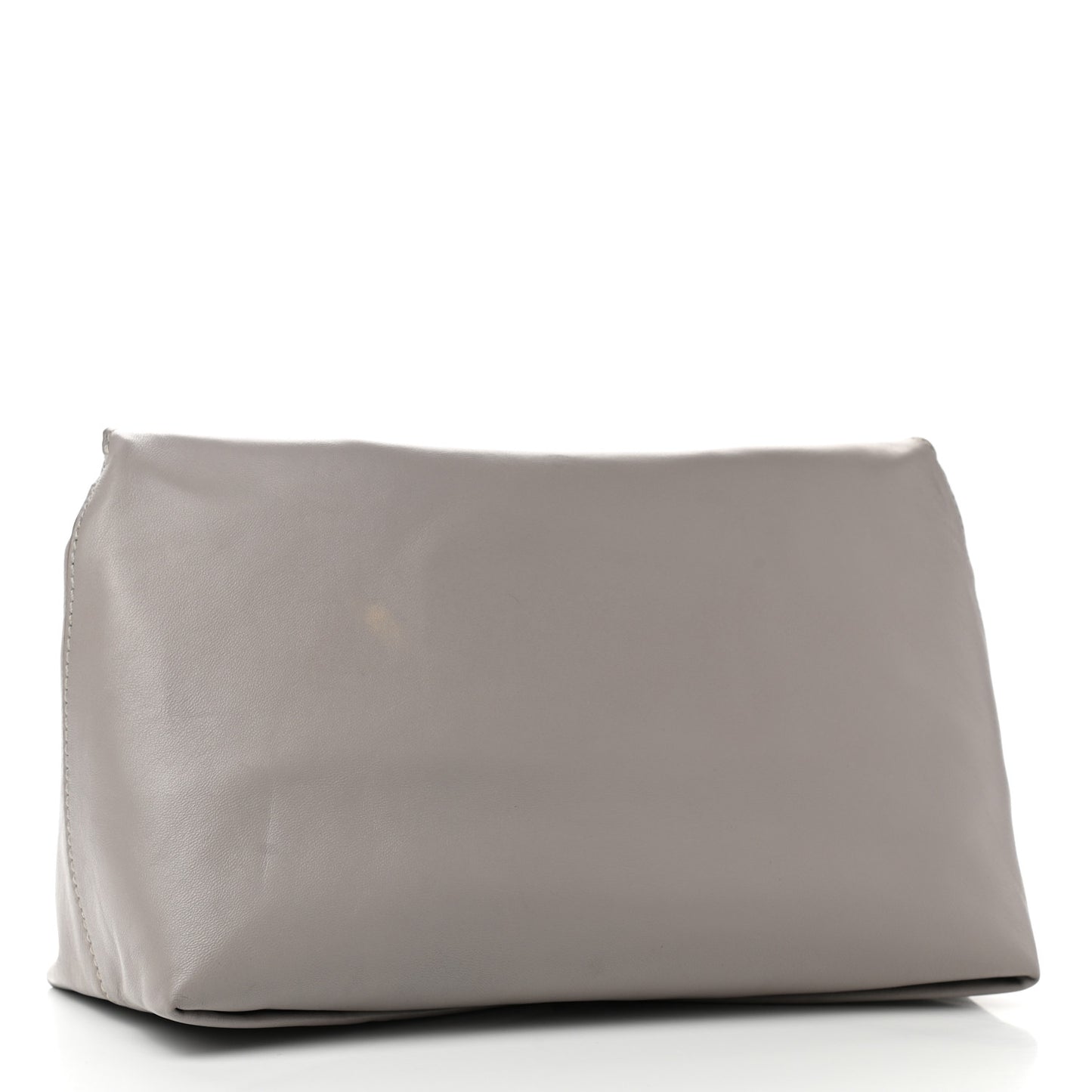 Nappa Skull Four Ring Clutch Beige