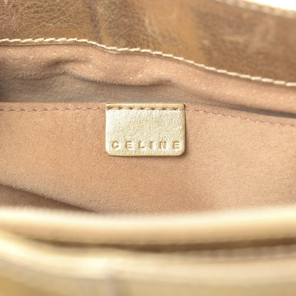 Celine Metallic Lambskin Quilted Boogie Satchel Gold 7 of 21