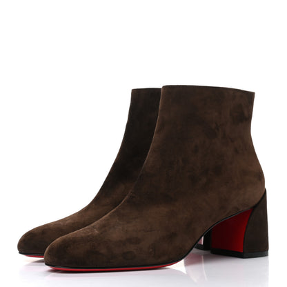 Christian Louboutin Veau Velours Turela 55 Ankle Boots 37.5 Ecureuil 3 of 8
