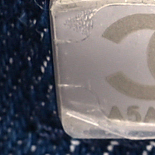 Chanel Denim Quilted Coco Beach Messenger Bag Blue 7 of 9
