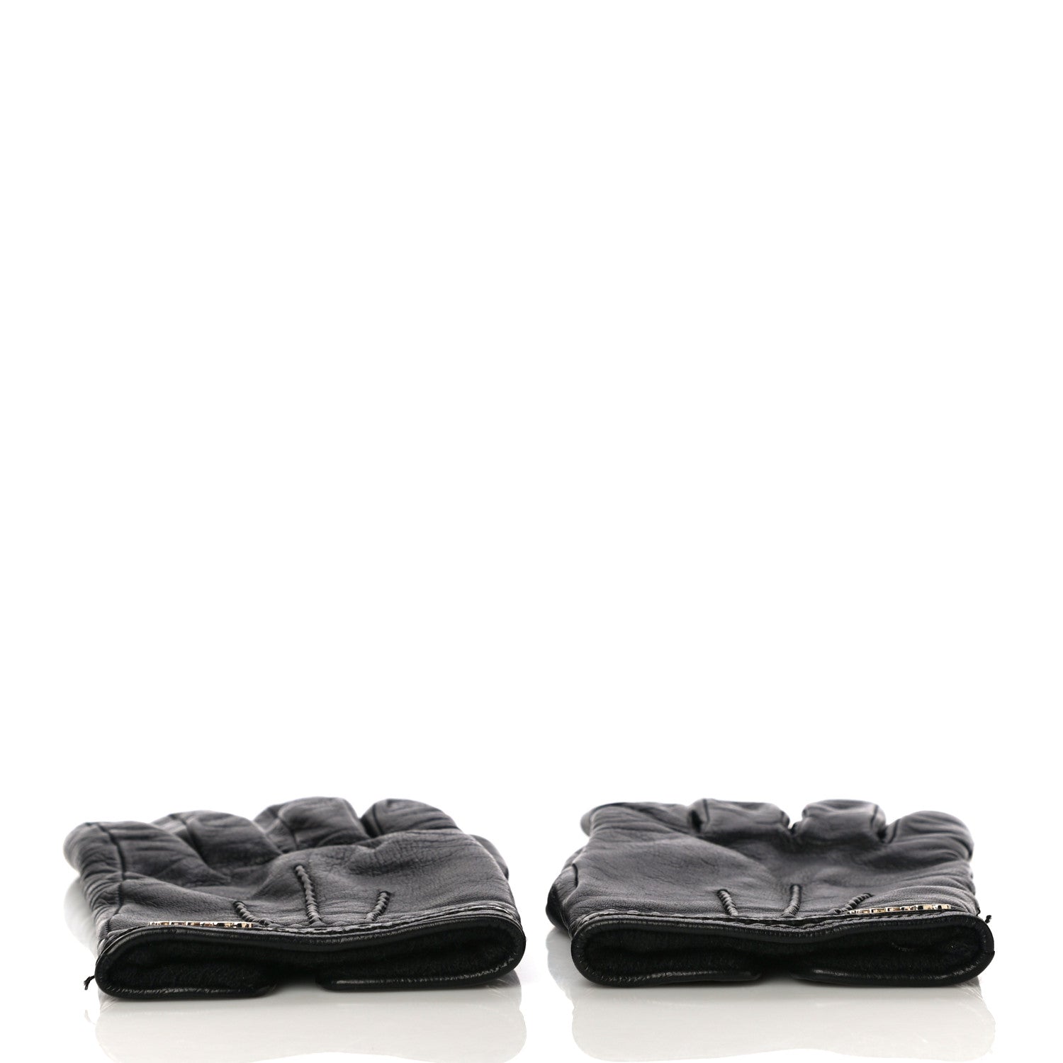 Gucci Donna Nappa Gloves 7.5 Black 5 of 13