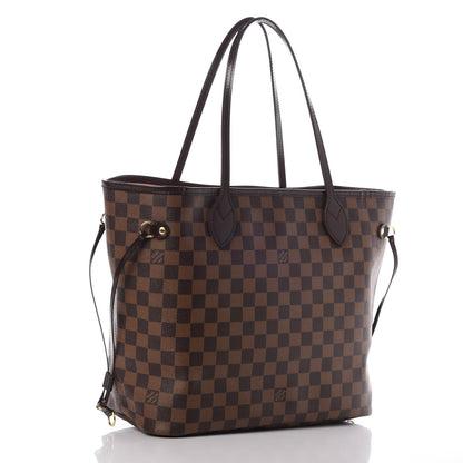 Louis Vuitton Damier Ebene Neo Neverfull MM Rose Ballerine 3 of 10