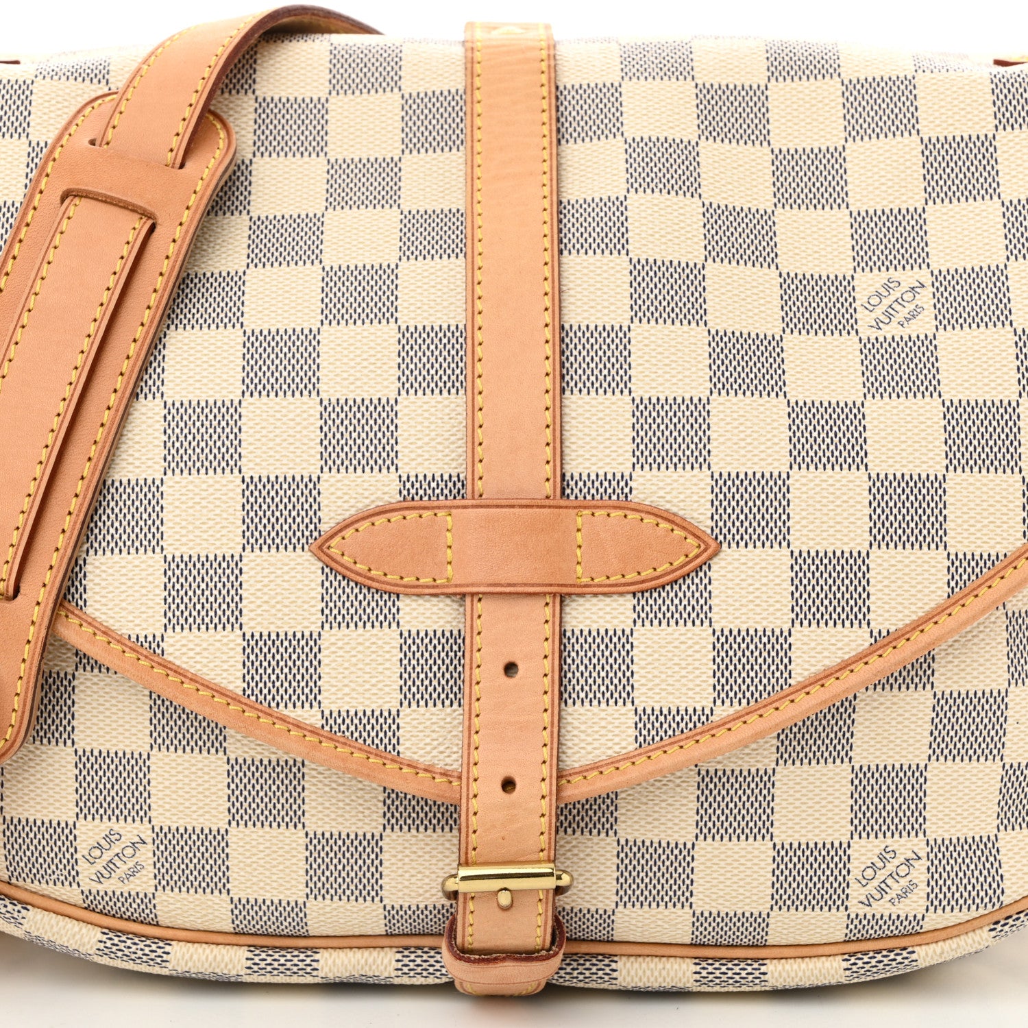 Louis Vuitton Damier Azur Saumur MM 8 of 10