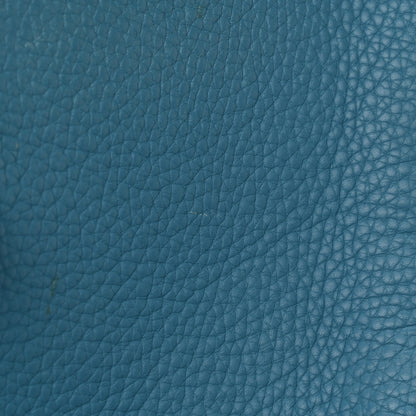 Hermes Taurillon Clemence Evelyne GM Blue Jean 12 of 14