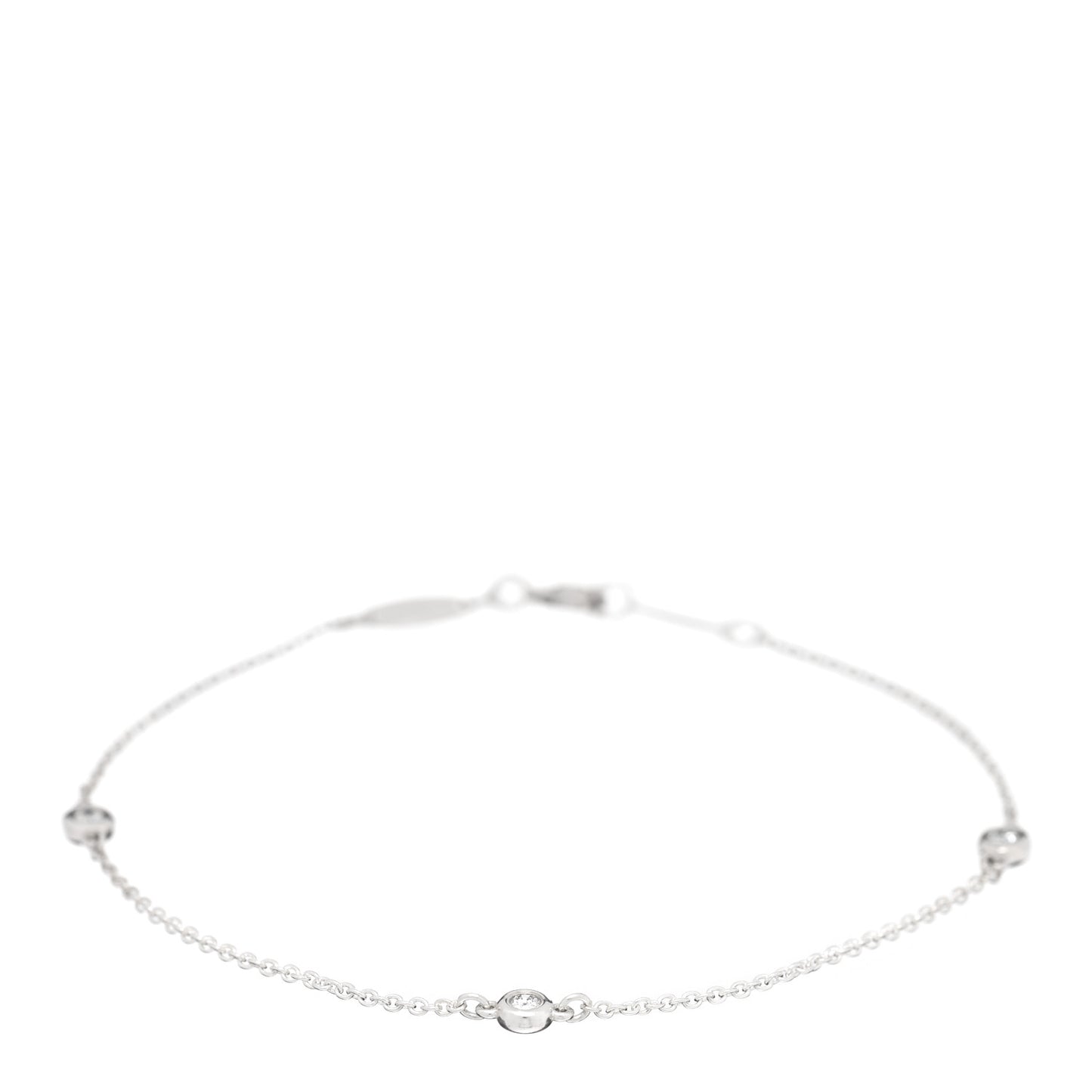 Sterling Silver Diamond .09ct Elsa Peretti Diamonds By The Yard Bracelet
