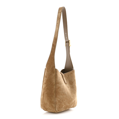 Saint Laurent Suede Baby Le 5 A 7 Hobo Golden Leaf Golden Leaf 3 of 13