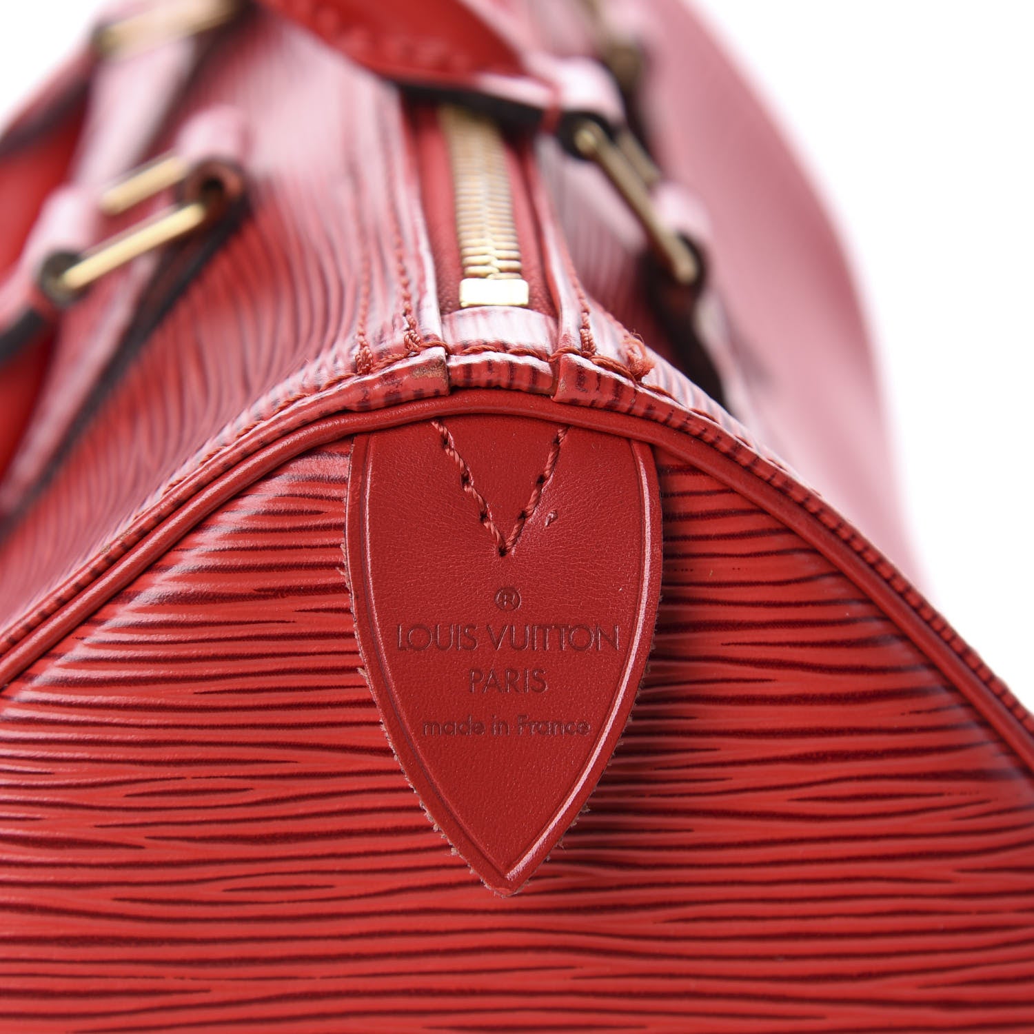 Louis Vuitton Epi Speedy 25 Castillan Red 10 of 12
