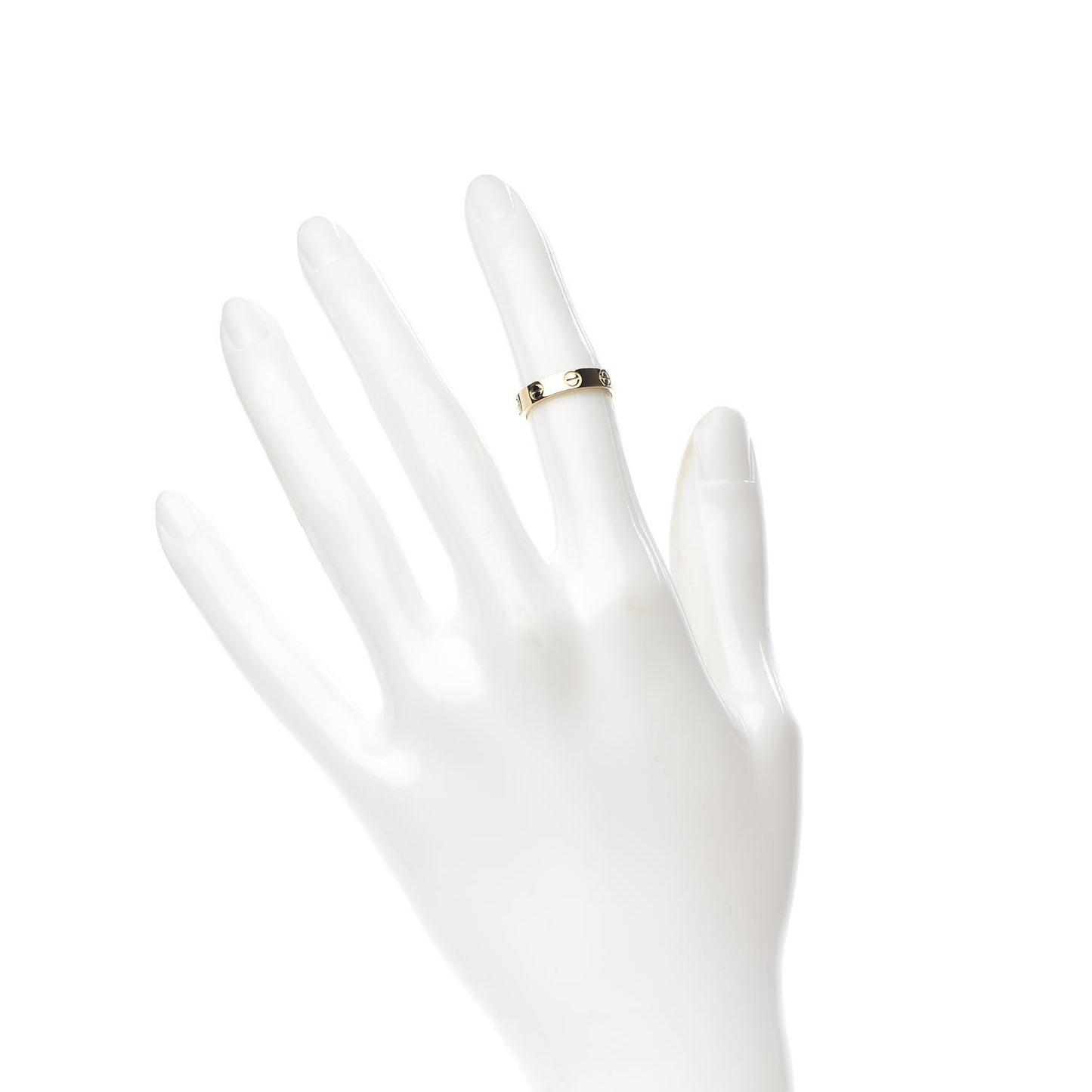 18K Yellow Gold 3.5mm LOVE Wedding Band Ring 47 4