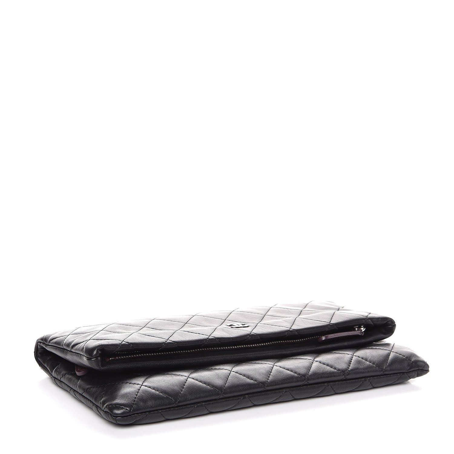 Chanel Lambskin Quilted CC Beauty Clutch Black 4 of 9