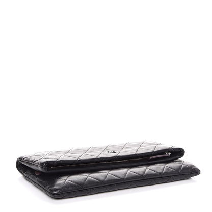 Chanel Lambskin Quilted CC Beauty Clutch Black 4 of 9