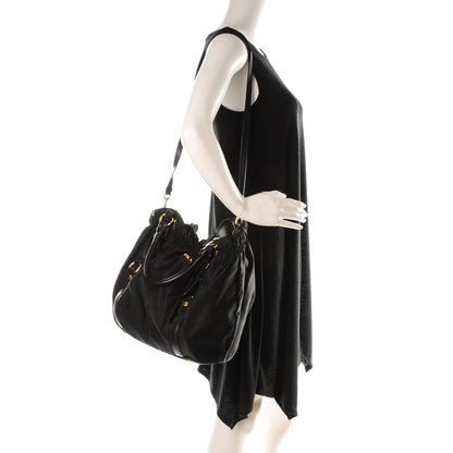 Prada Tessuto Nylon Logo Tote Nero Black 2 of 9