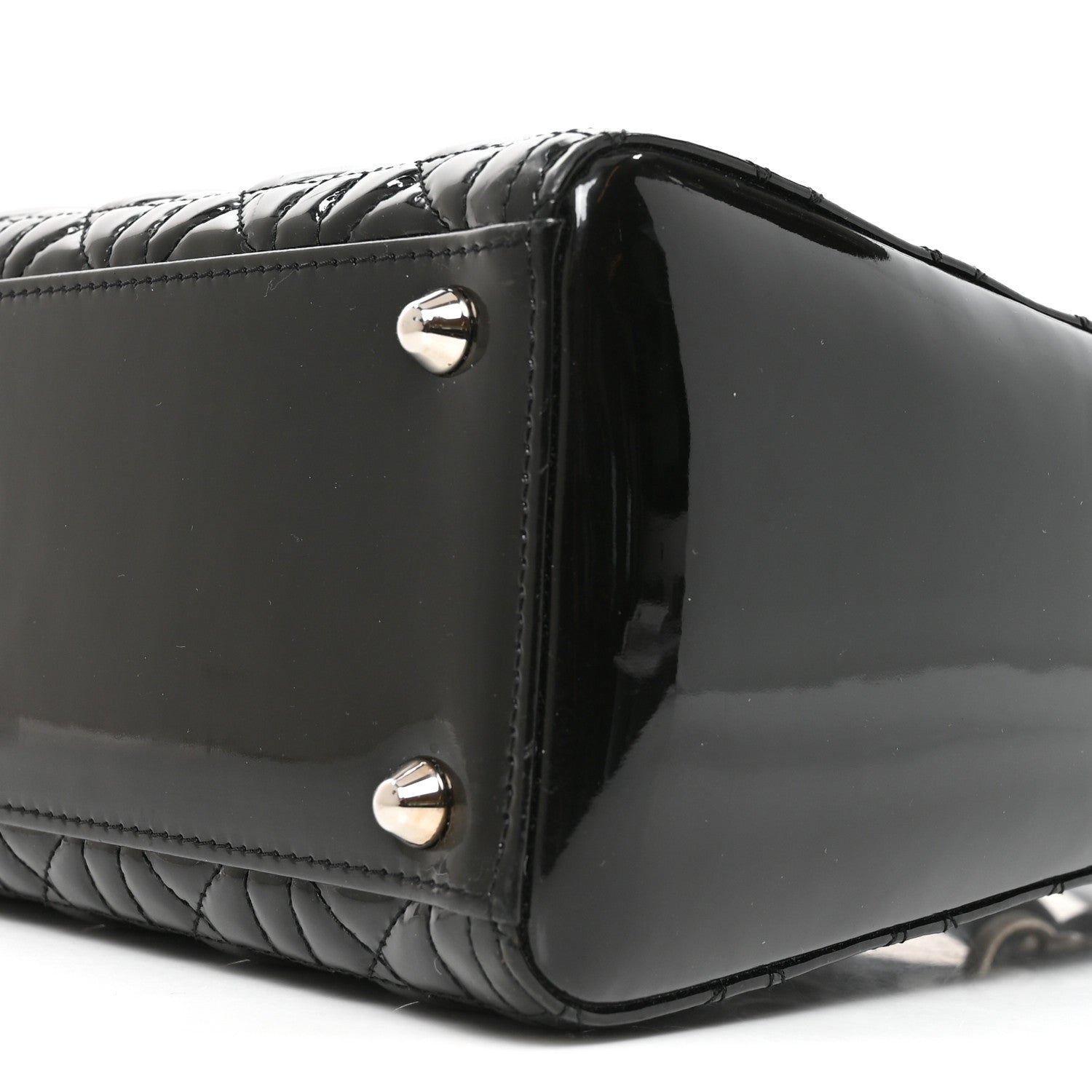 Christian Dior Patent Cannage Large Lady Dior Black 10 of 10