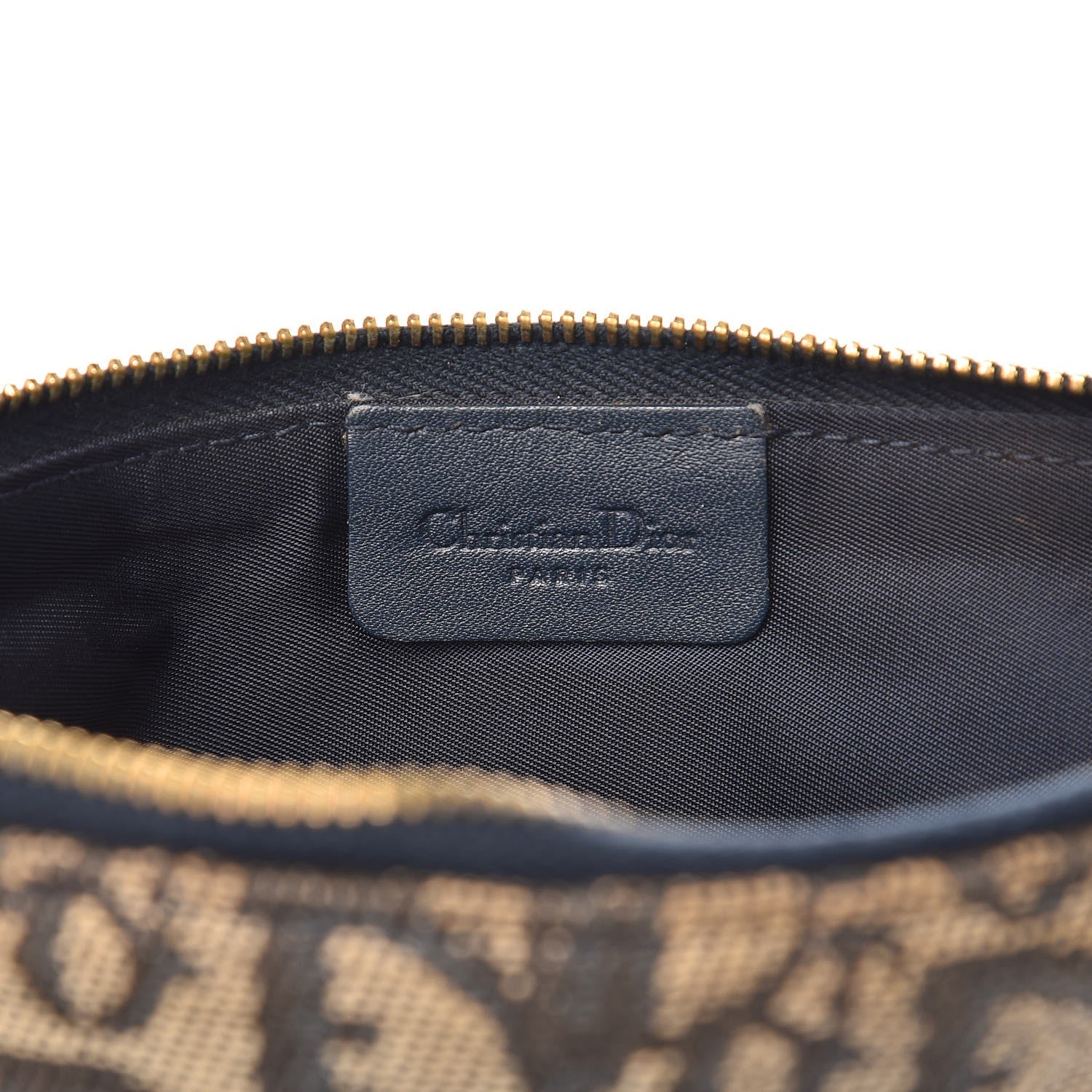 Christian Dior Monogram Mini Saddle Pochette Navy 6 of 11