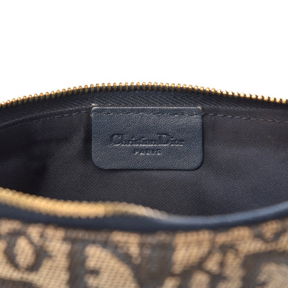 Christian Dior Monogram Mini Saddle Pochette Navy 6 of 11