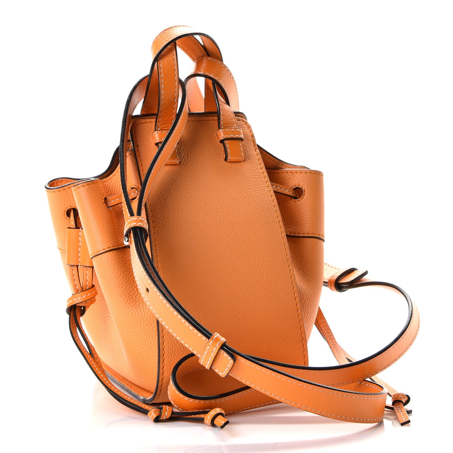 Calfskin Mini Hammock Shoulder Bag Amber