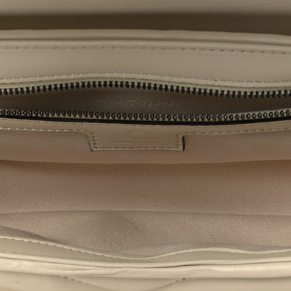 Gucci Nappa Matelasse Double G Studs Small Torchon GG Marmont Shoulder Bag Mystic White 5 of 11
