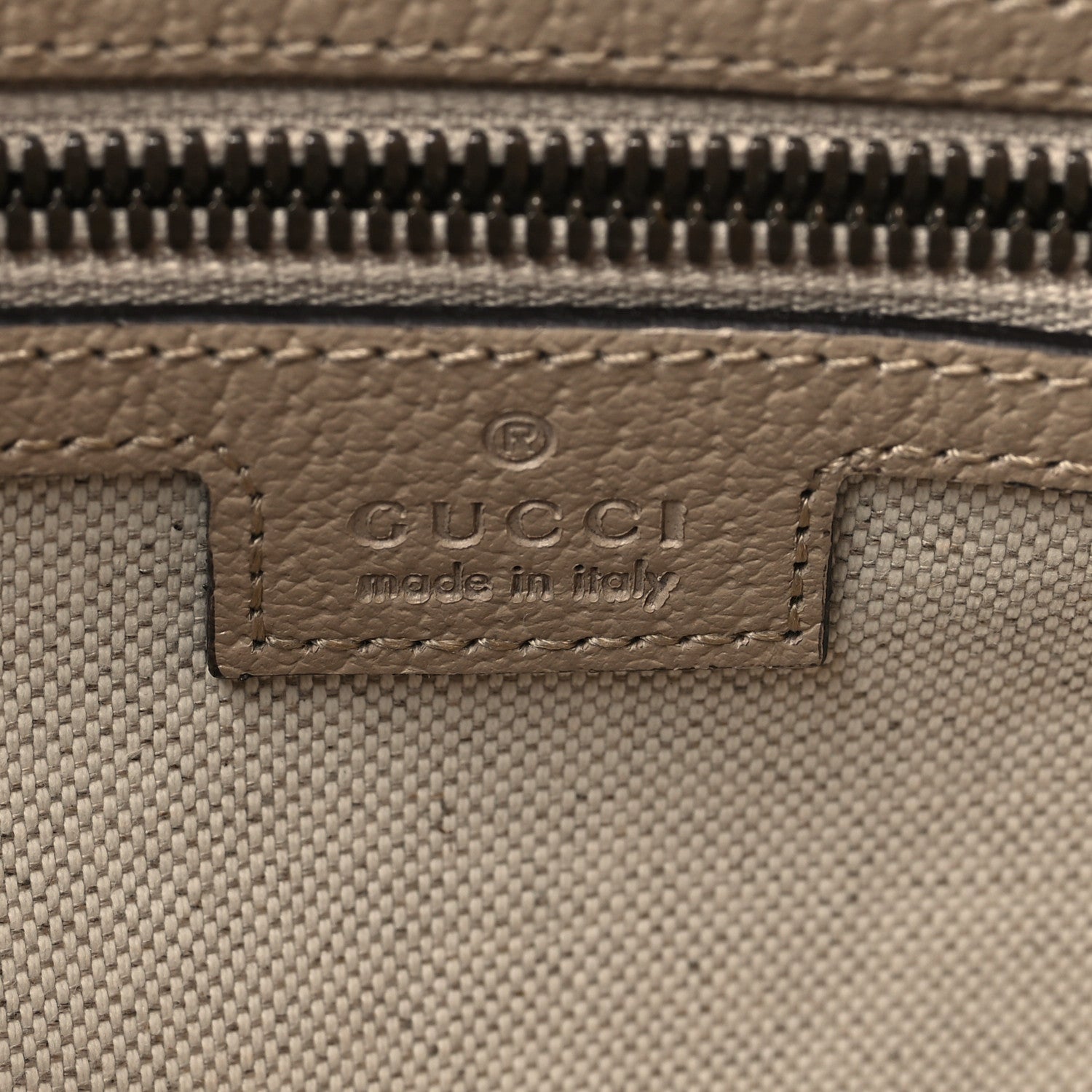 Gucci GG Supreme Monogram Textured Dollar Calfskin Web Small Ophidia Half Moon Hobo Beige Mystic White Oatmeal 6 of 9