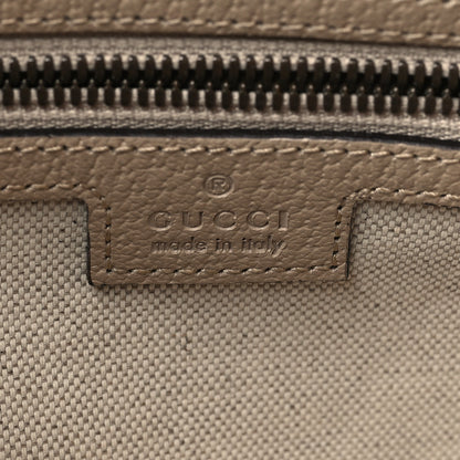Gucci GG Supreme Monogram Textured Dollar Calfskin Web Small Ophidia Half Moon Hobo Beige Mystic White Oatmeal 6 of 9