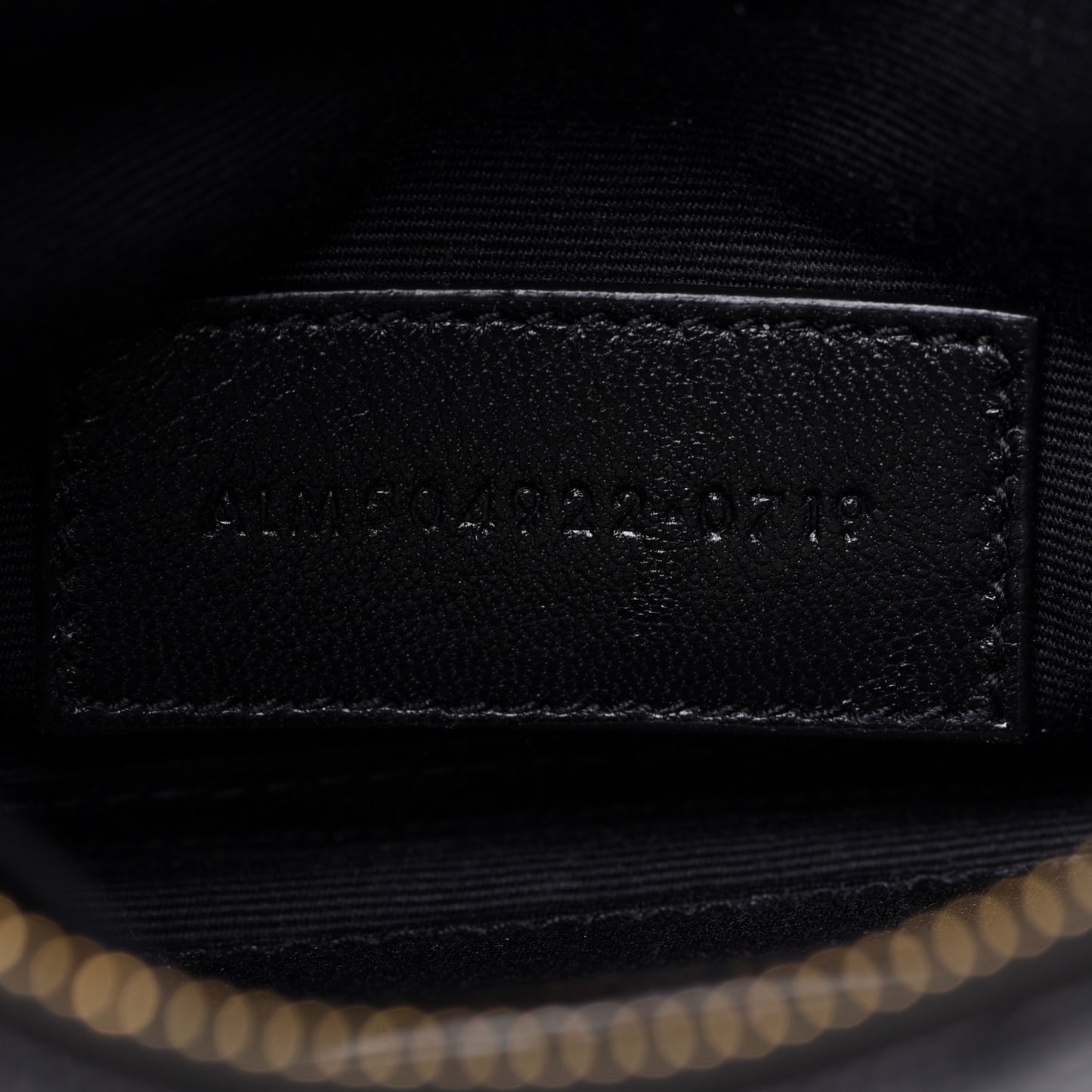 Grain De Poudre Chevron Monogram Bill Pouch Black