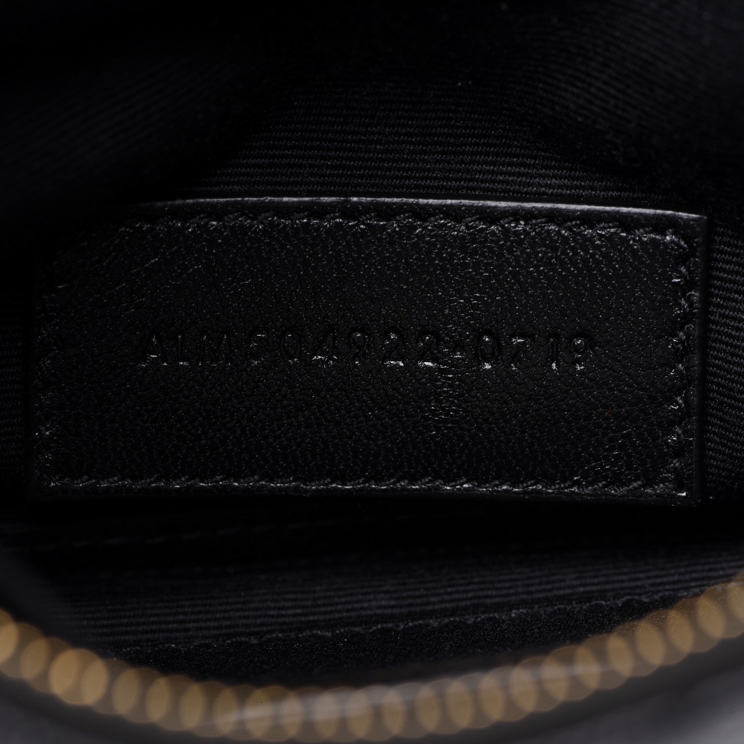 Saint Laurent Grain De Poudre Chevron Monogram Bill Pouch Black 7 of 13