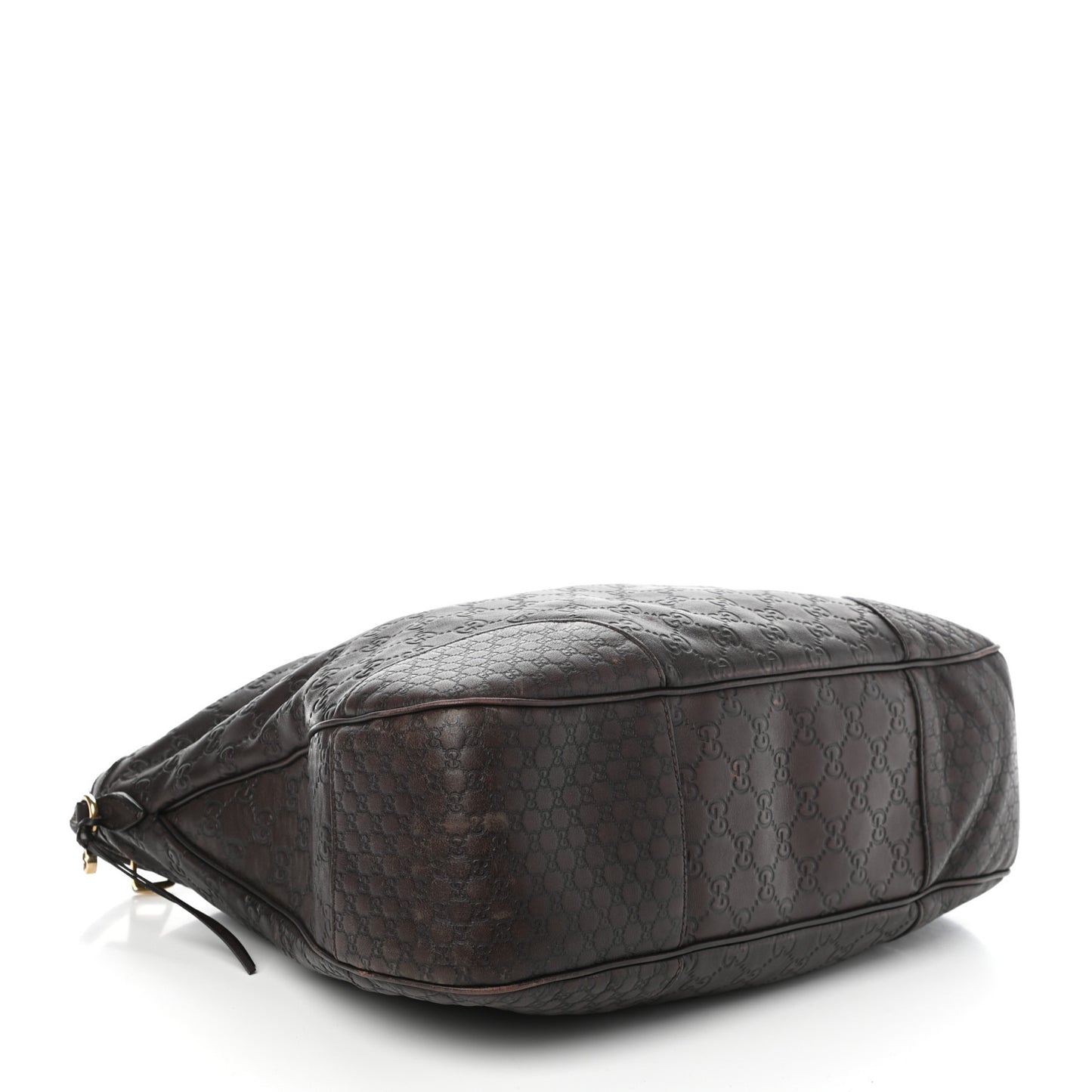Guccissima Large Bree Hobo Dark Brown