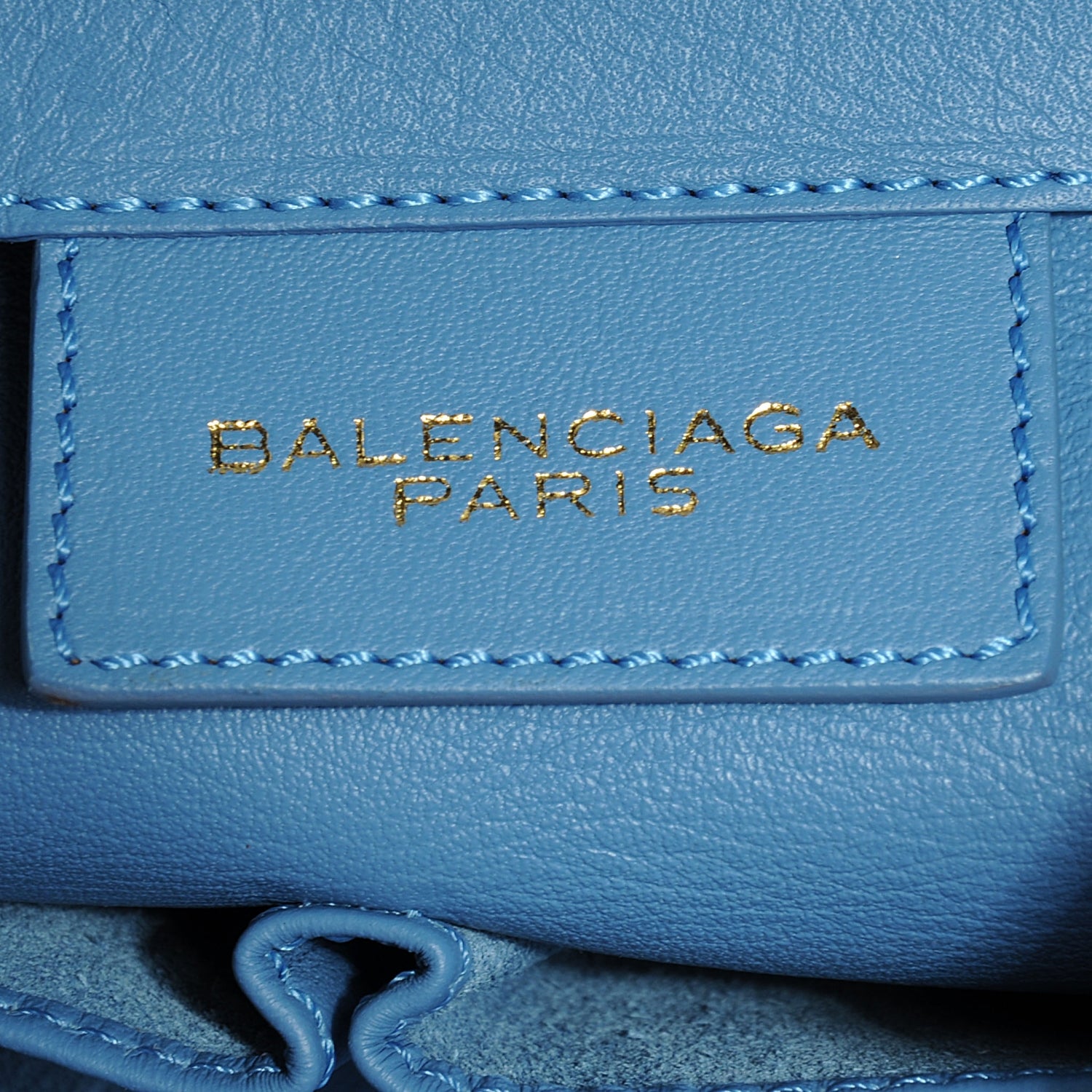 Balenciaga Veau Leather Papier A4 Tote Blue 6 of 7