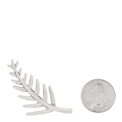 Tiffany Sterling Silver Palm Leaf Brooch Pin 2 of 5