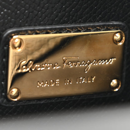Salvatore Ferragamo Hammered Calfskin Today Satchel Black 6 of 9