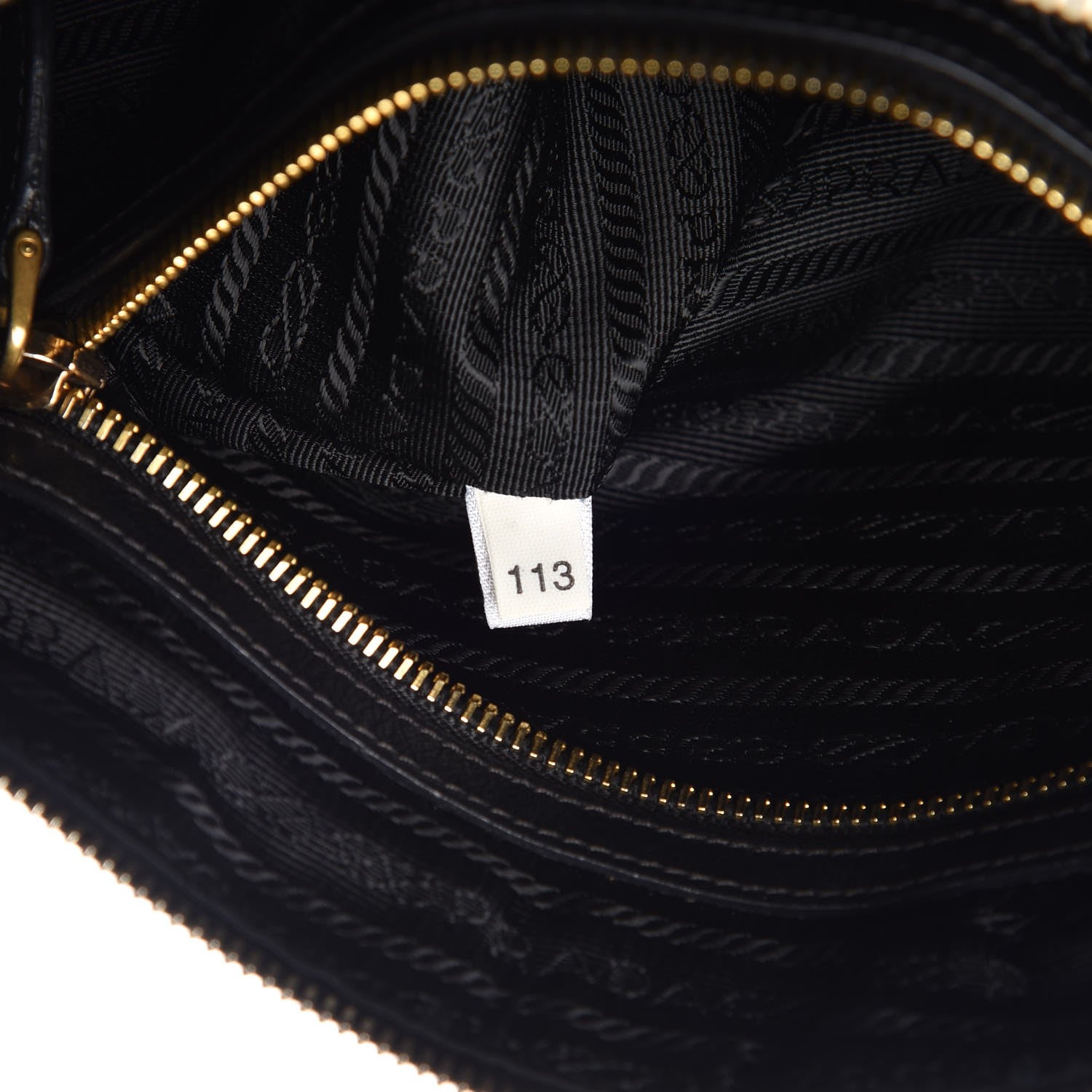 Prada Soft Calf Shoulder Bag Black 8 of 13
