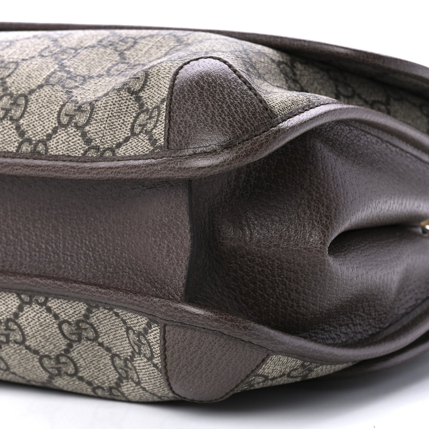 GG Supreme Monogram Web Neo Vintage Double Flap Messenger Bag Beige New Acero