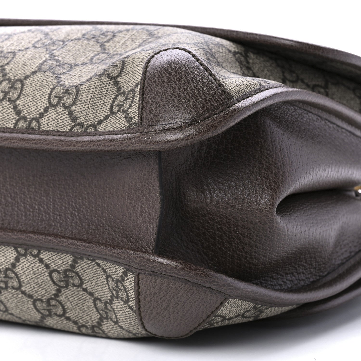 Gucci GG Supreme Monogram Web Neo Vintage Double Flap Messenger Bag Beige New Acero 11 of 11