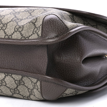 Gucci GG Supreme Monogram Web Neo Vintage Double Flap Messenger Bag Beige New Acero 11 of 11