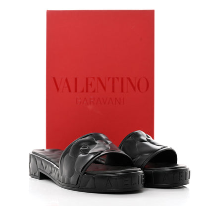 Valentino Garavani Rubber Atelier 03 Rose Edition 25/40mm Platform Slide Sandals 40 Black 7 of 7