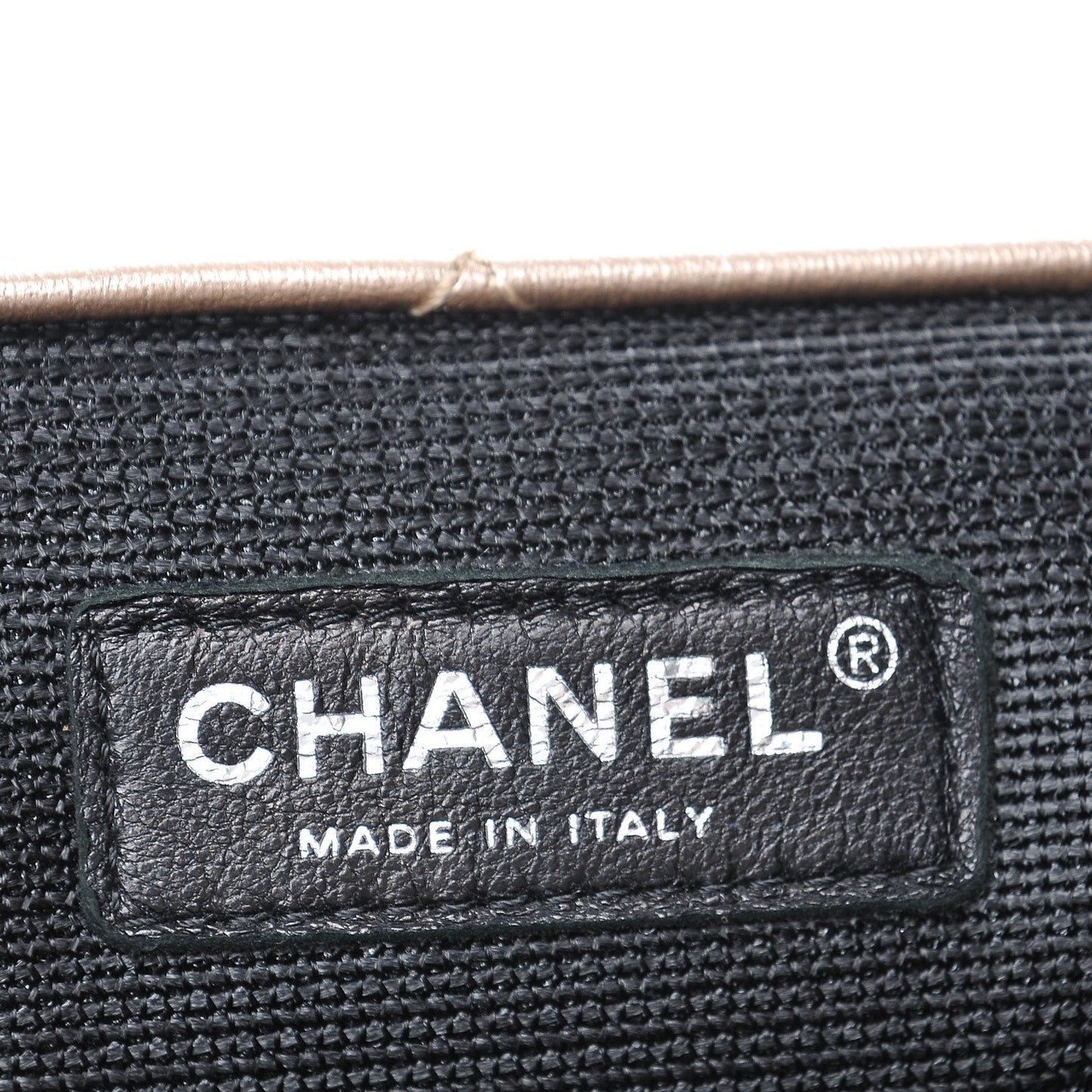 Metallic Calfskin Quilted XXL Travel Flap Bag Gold