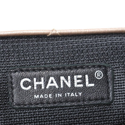 Chanel Metallic Calfskin Quilted XXL Travel Flap Bag Gold 6 of 8