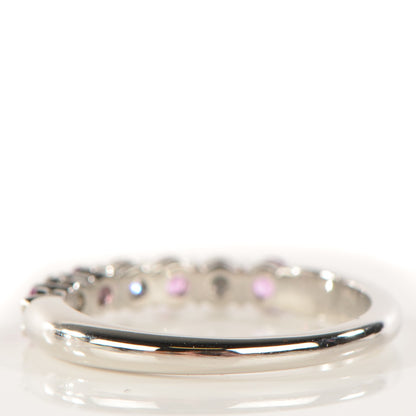 Tiffany Platinum Diamond Pink Sapphire Legacy Ring 7 3 of 6