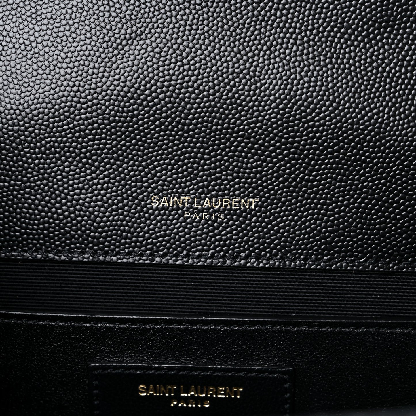 Grain De Poudre Textured Mixed Matelasse Triquilt Medium Monogram Satchel Black