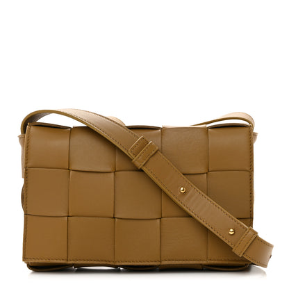 Bottega Veneta Lambskin Maxi Intrecciato Cassette Crossbody Bag Acorn 1 of 13