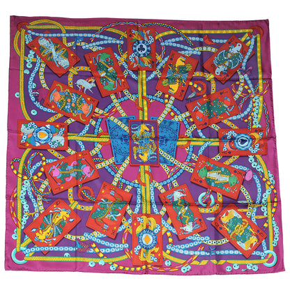 Hermes Silk Dame de Coeur A Vous L'Honneur Scarf 90 2 of 5