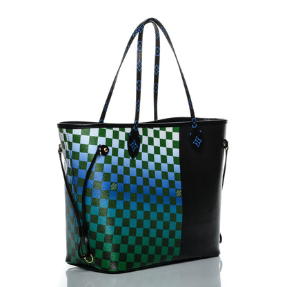 Louis Vuitton Damier Race Neverfull MM Noir Rouge 3 of 7