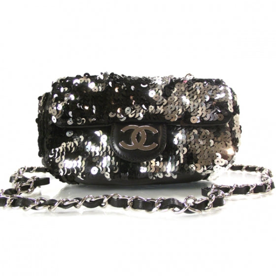 Chanel Sequin Mini Flap 1 of 10